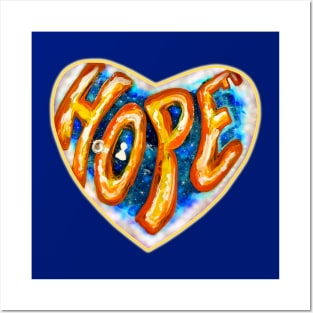 Heart Shaped Sky Hope Message Posters and Art